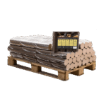 Ronde beuk briketten 15 pakken x 10kg (150kg)